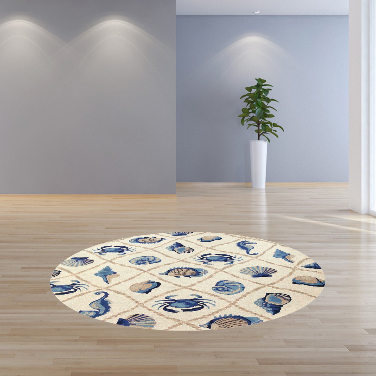 2' X 3' Uv Treated Polypropylene Sand Accent Rug