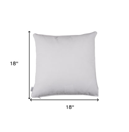 Blue Watercolor Wild Flower Decorative Throw Pillow Cover