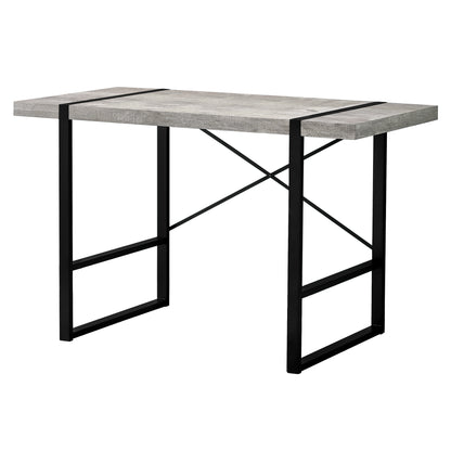 24" Grey Rectangular Computer Desk