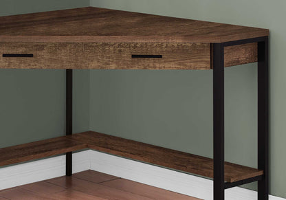 42" Brown Corner Computer Desk