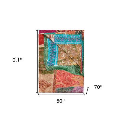 50" X 70" Silk Multicolor Throws
