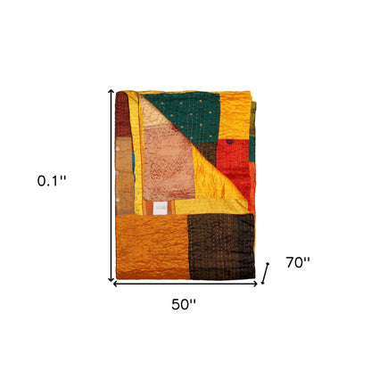 50" X 70" Silk Multicolor Throws