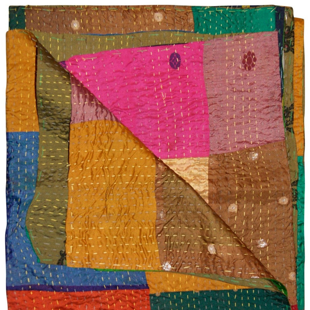 50" X 70" Silk Multicolor Throws