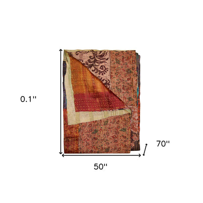 50" X 70" Silk Multicolor Throws