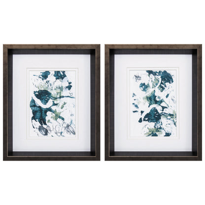 10" X 12" Brushed Silver Frame Cloud Farm (Set Of 2)