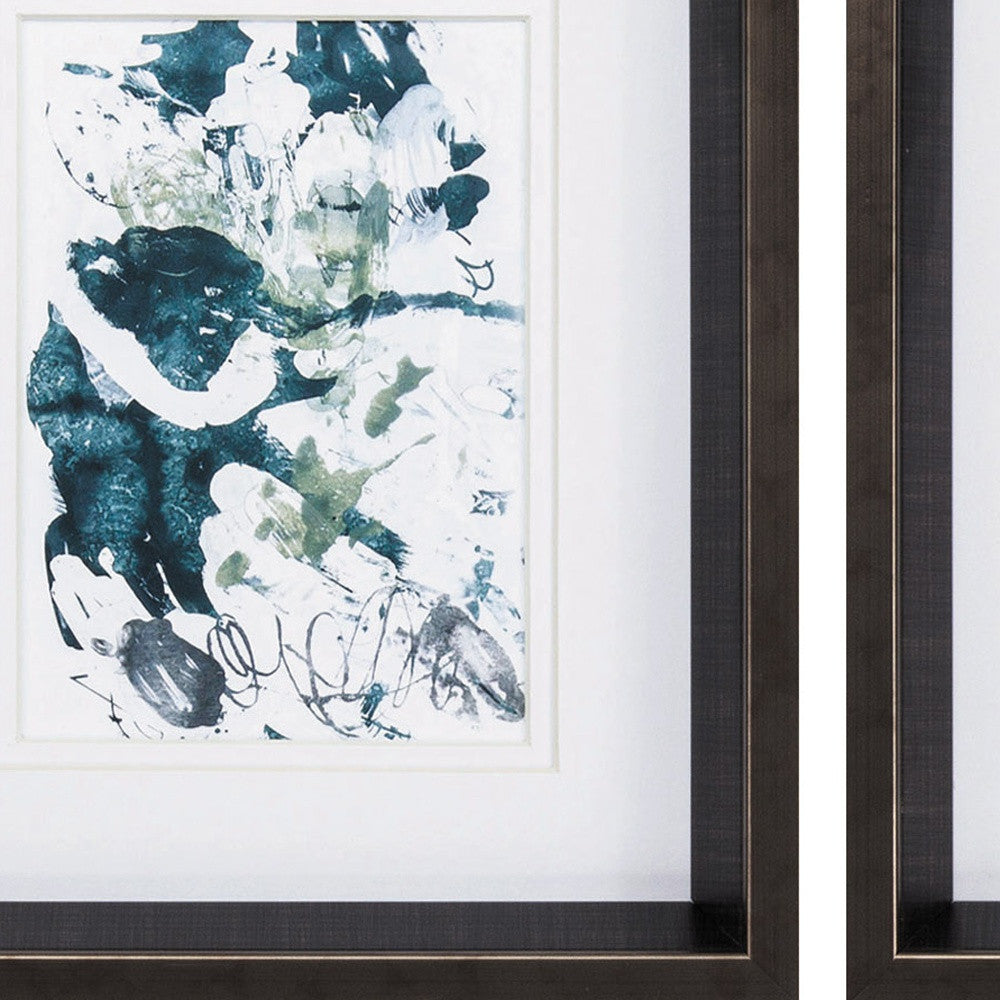 10" X 12" Brushed Silver Frame Cloud Farm (Set Of 2)