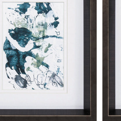 10" X 12" Brushed Silver Frame Cloud Farm (Set Of 2)