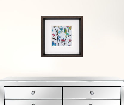 12" X 12" Brushed Silver Frame Woodland Story (Set Of 2)