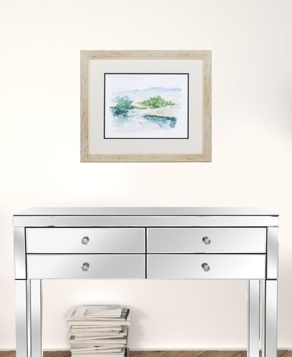 22" X 19" White Frame Spring Watercolor (Set Of 2)