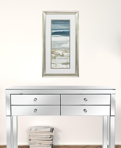 15" X 27" Brushed Silver Frame Horizon (Set Of 2)