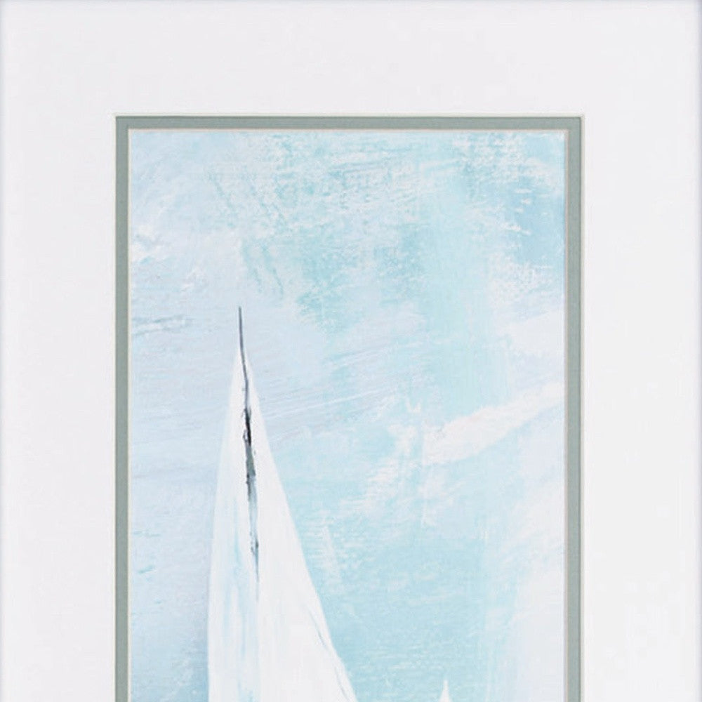 15" X 27" White Frame Soft Sail (Set Of 2)