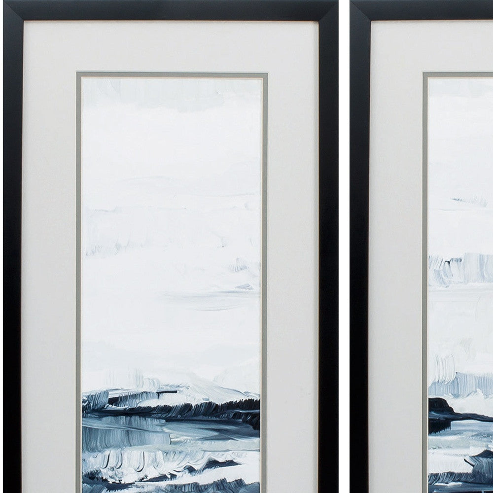 13" X 25" Silver Frame Freedom Of The Sea (Set Of 2)