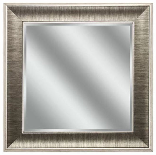 16" Square Wall Mounted Accent Mirror With Frame