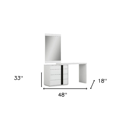 48 X 18 X 33 White Double Dresser Extension
