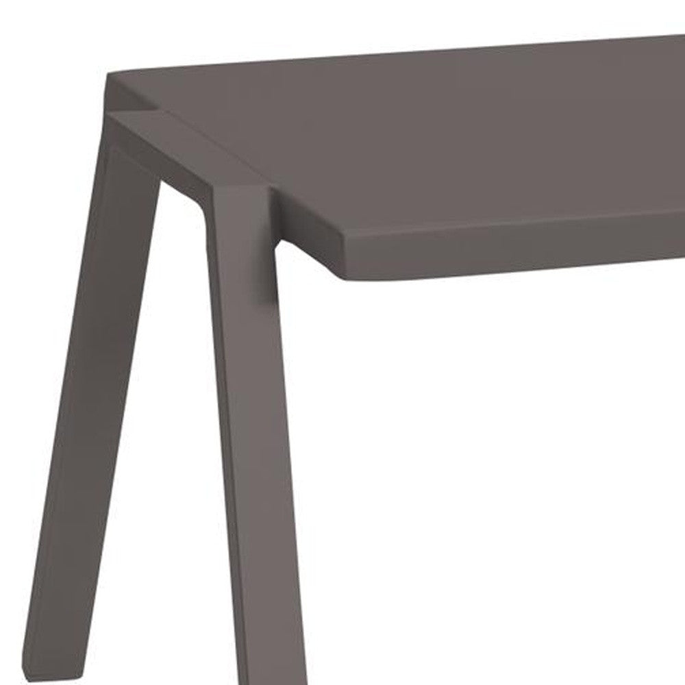 16" Taupe Aluminum End Table