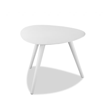 16" White Aluminum End Table