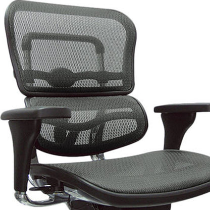 Plum and Silver Adjustable Swivel Mesh Rolling Office Chair