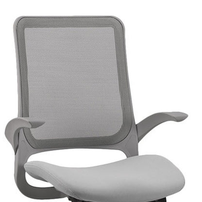 Gray Adjustable Swivel Mesh Rolling Office Chair