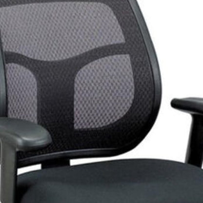 Black Adjustable Swivel Mesh Rolling Office Chair