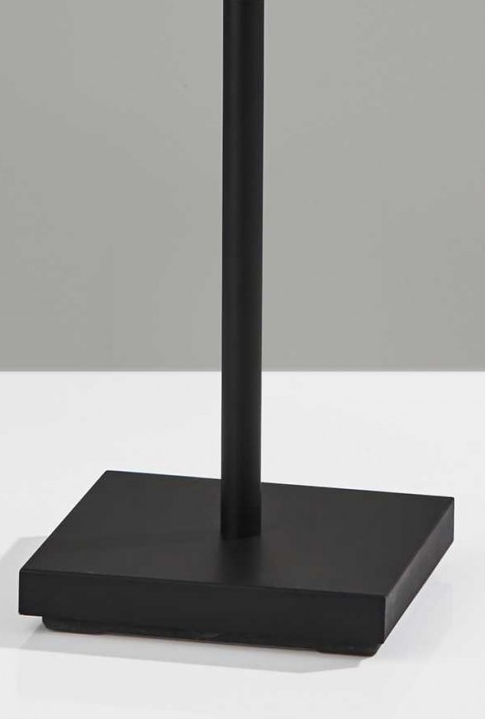 65" Black Two Light LED Light Changing Tree Floor Lamp With Gold Cone Shade