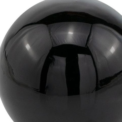 4" X 4" X 4" Black Aluminum Sphere