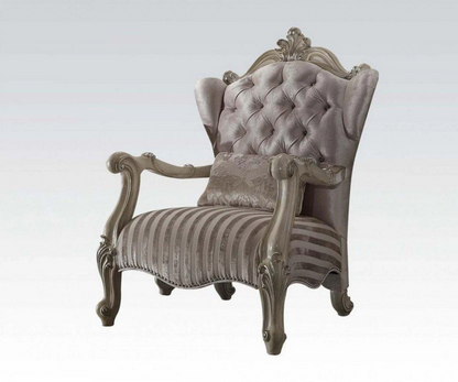 34" Golden Brown And Chocolate Velvet Tufted Chesterfield Chair