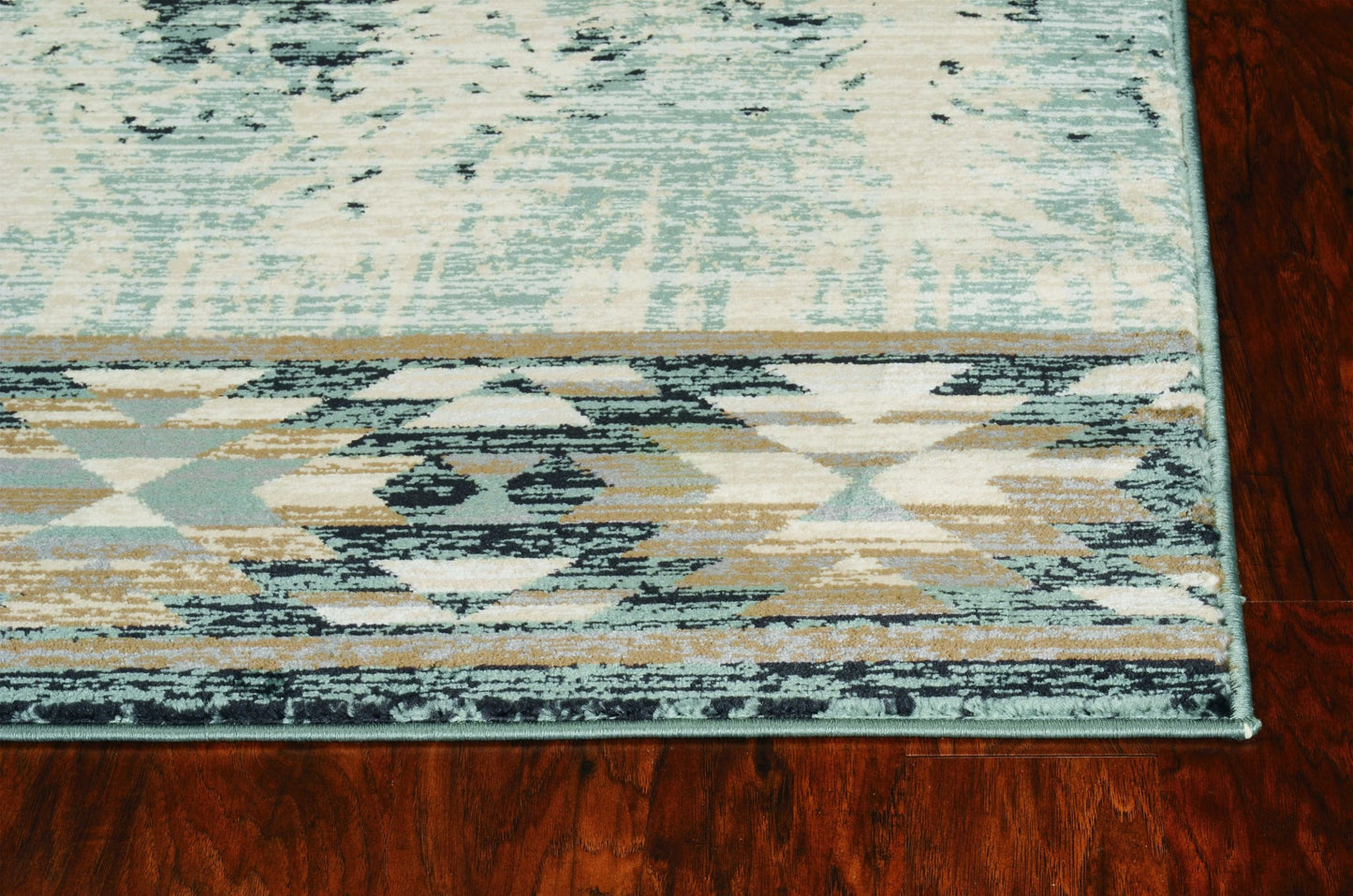 9'X12' Slate Blue Machine Woven Pinegrove Lodge Indoor Area Rug
