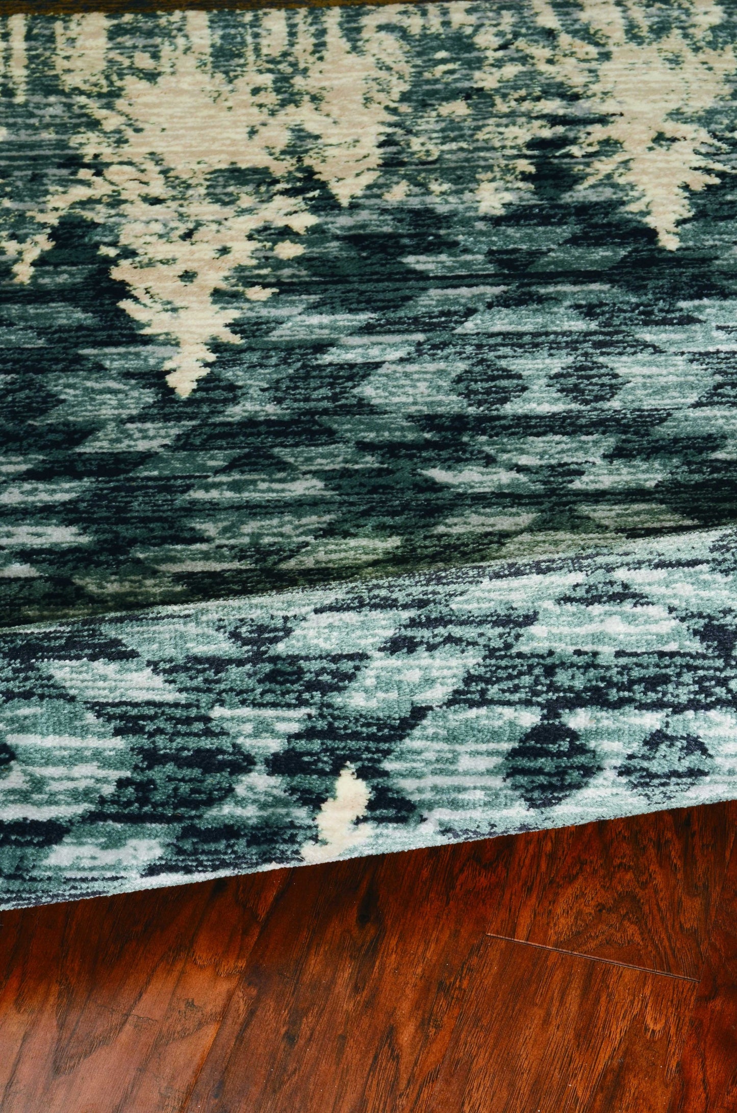 9'X12' Slate Blue Machine Woven Pinegrove Lodge Indoor Area Rug