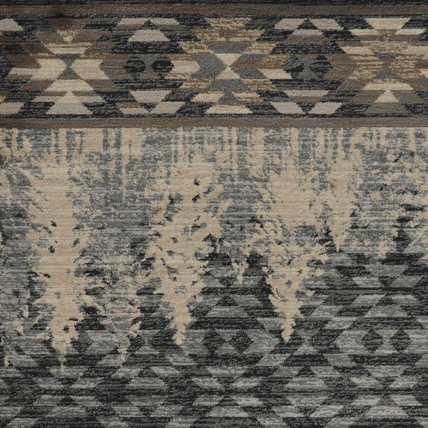 9'X12' Slate Blue Machine Woven Pinegrove Lodge Indoor Area Rug