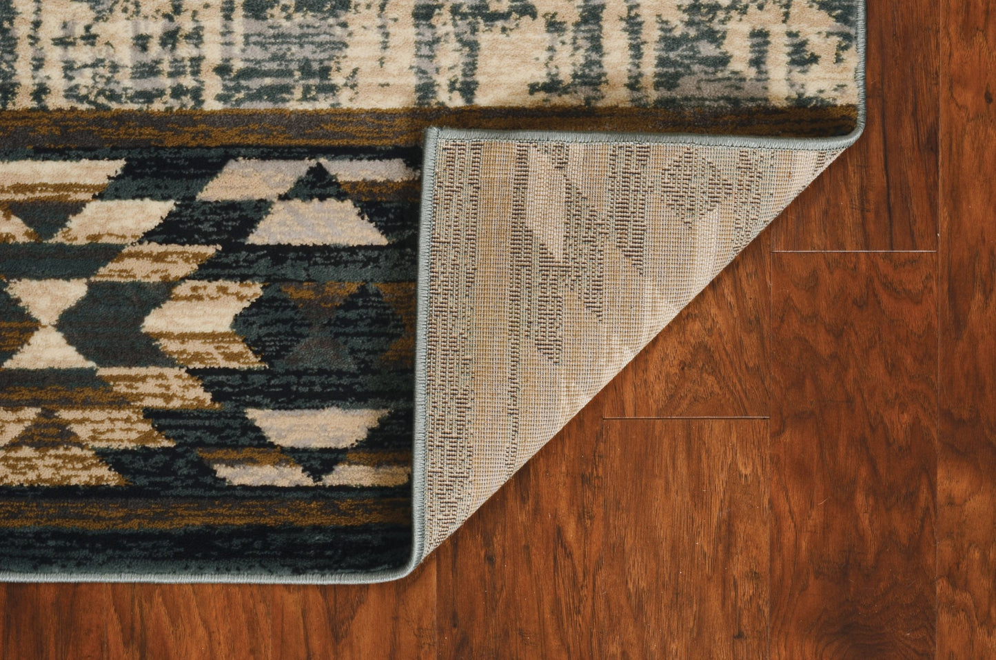 9'X12' Slate Blue Machine Woven Pinegrove Lodge Indoor Area Rug