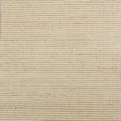 5'X7' Ivory Hand Woven Jute And Wool Indoor Area Rug