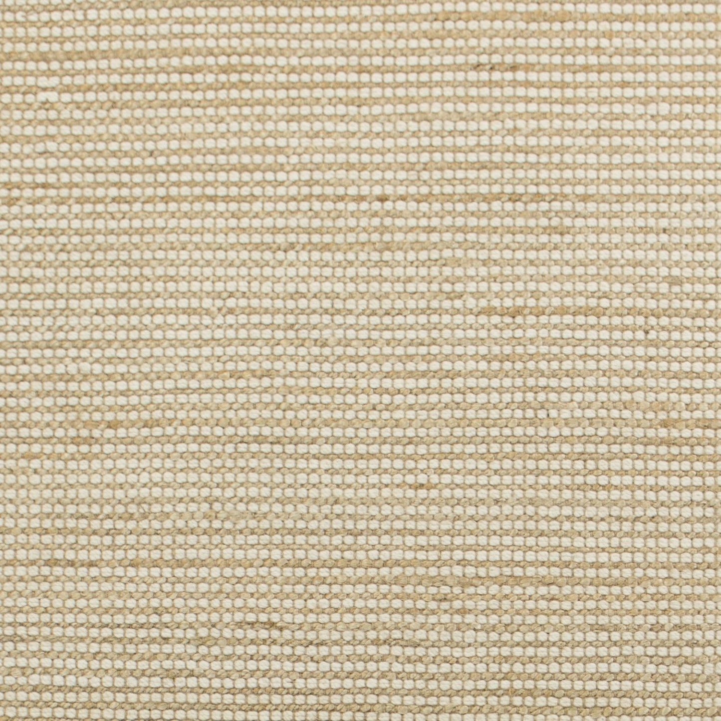 5'X7' Ivory Hand Woven Jute And Wool Indoor Area Rug
