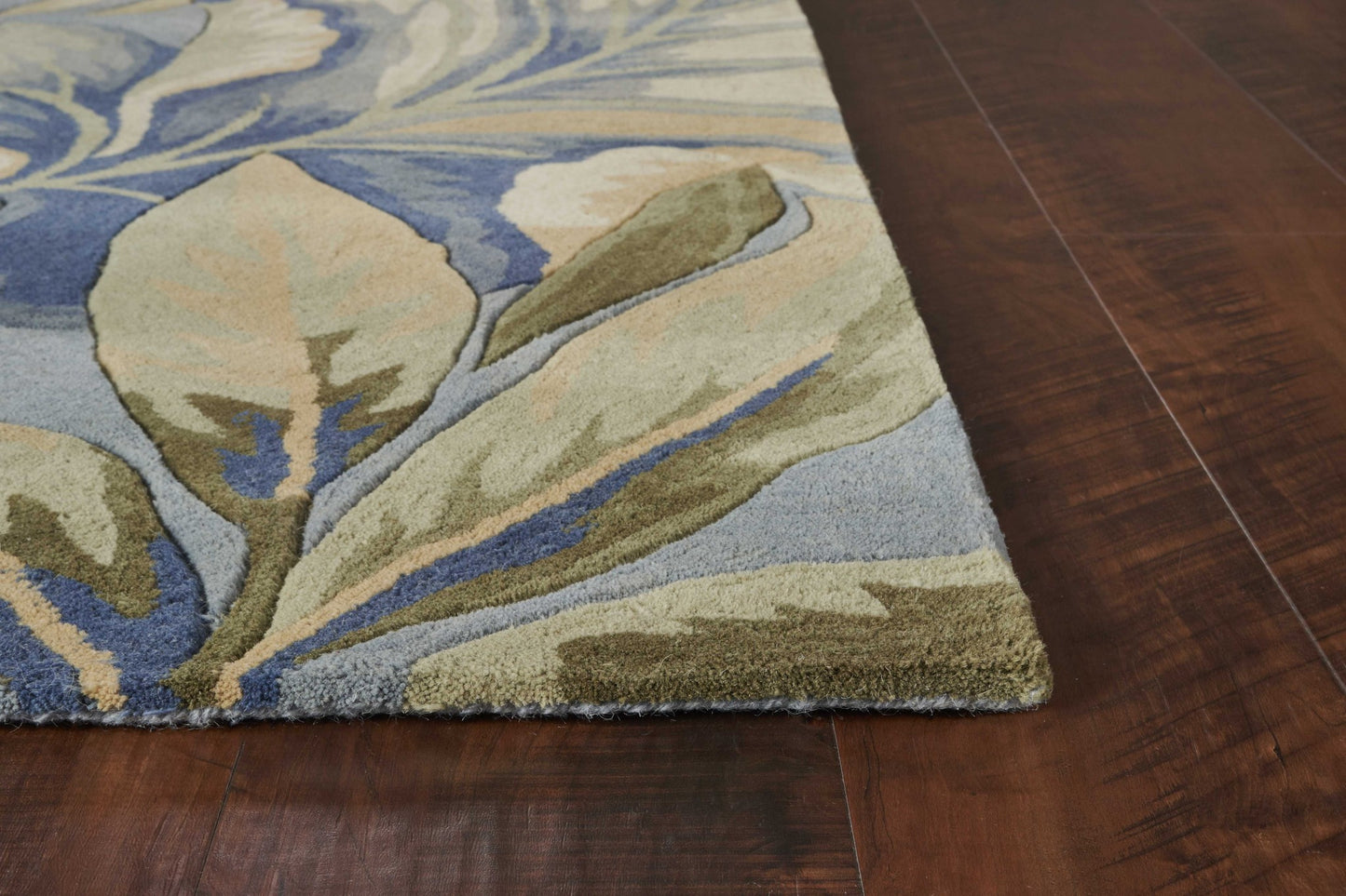 7'X12' Blue Hand Woven Traditional Medallion Indoor Area Rug