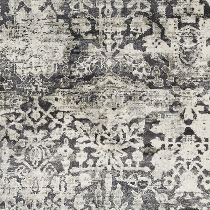 63 X 91 Grey Polyester Or  Viscose Rug