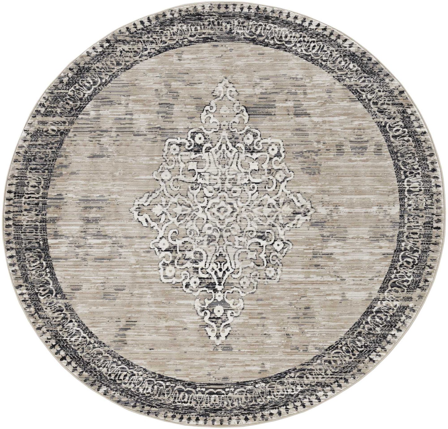 3'X5' Grey Blue Machine Woven Abstract Geometric Indoor Area Rug