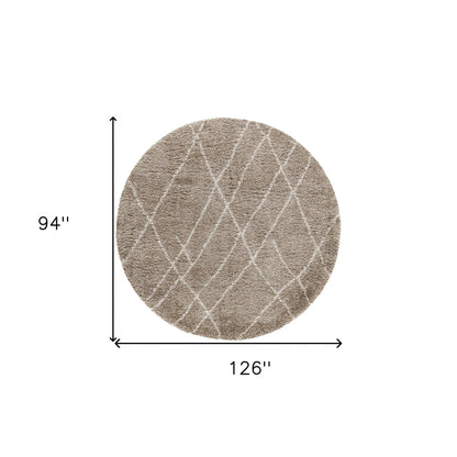 94 X 126 Sand Polypropylene Rug