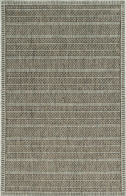 3' X 4' Mocha Polypropylene Area Rug