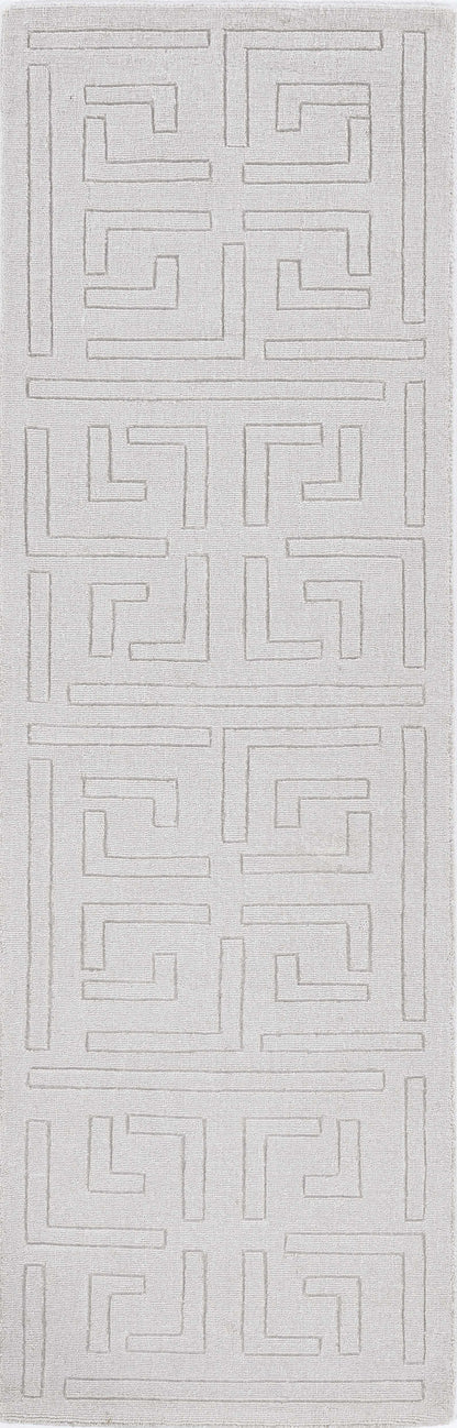 8'X10' Beige Machine Woven Bordered Floral Indoor Area Rug