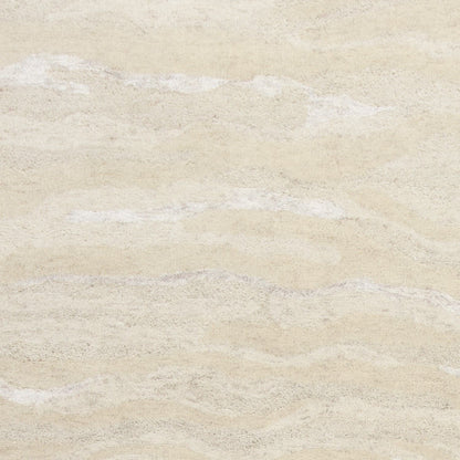 5'X7' Ivory Hand Tufted Abstract Indoor Area Rug