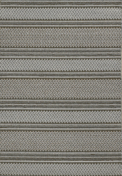 4' X 6' Grey Geometric Lines Area Rug