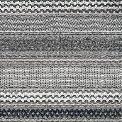 4' X 6' Taupe Geometric Lines Area Rug