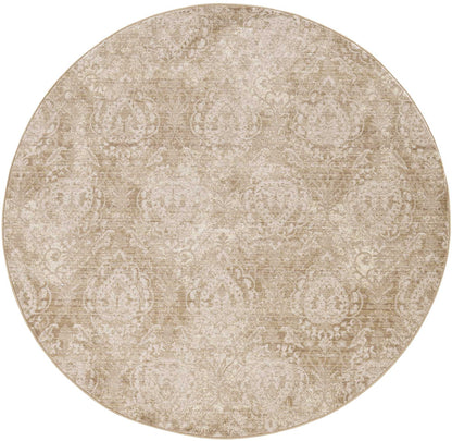 2' X 8' Sand Faded Spades Runner Rug