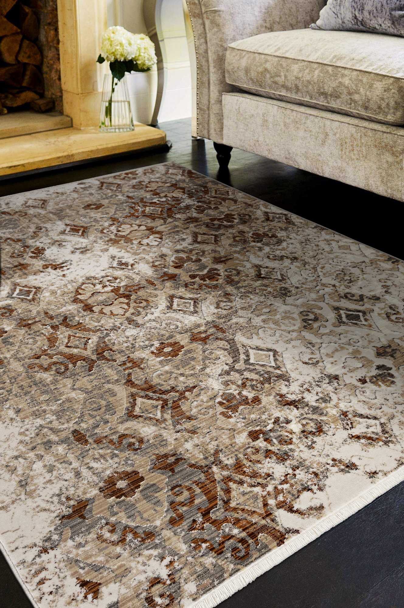 96 X 120 Sand Polypropylene Rug