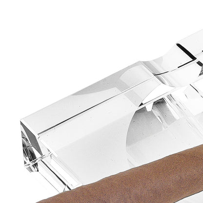 7 Hand Crafted Square Crystal Cigar Ash Tray