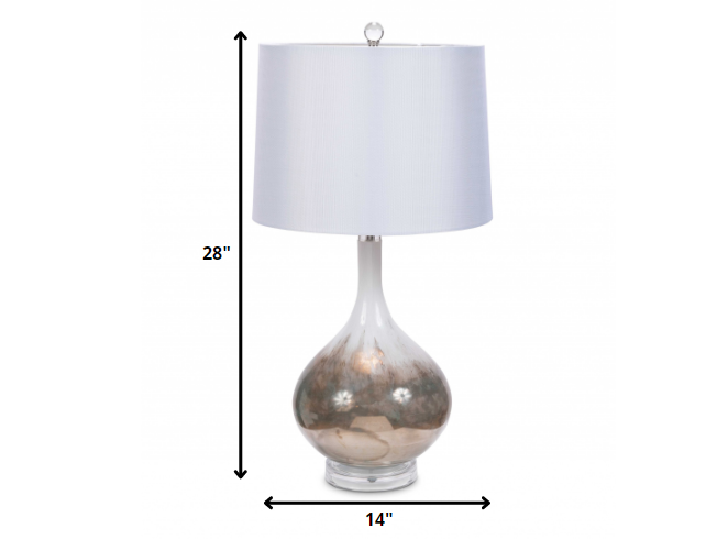 Set Of 2 Art Glass Table Lamps