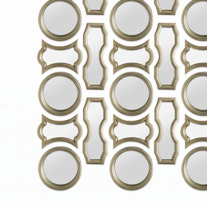 Gold Wood Frame Wall Mirror