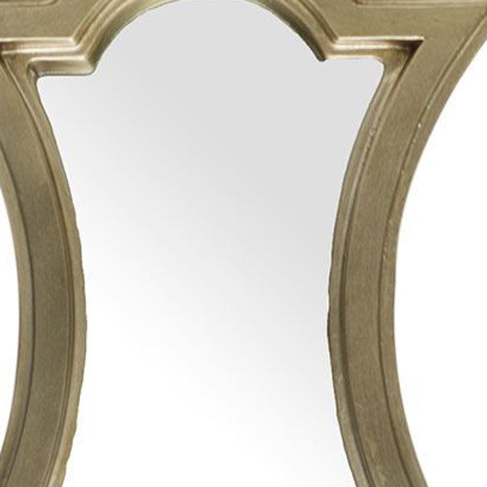 Gold Wood Frame Wall Mirror