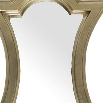 Gold Wood Frame Wall Mirror