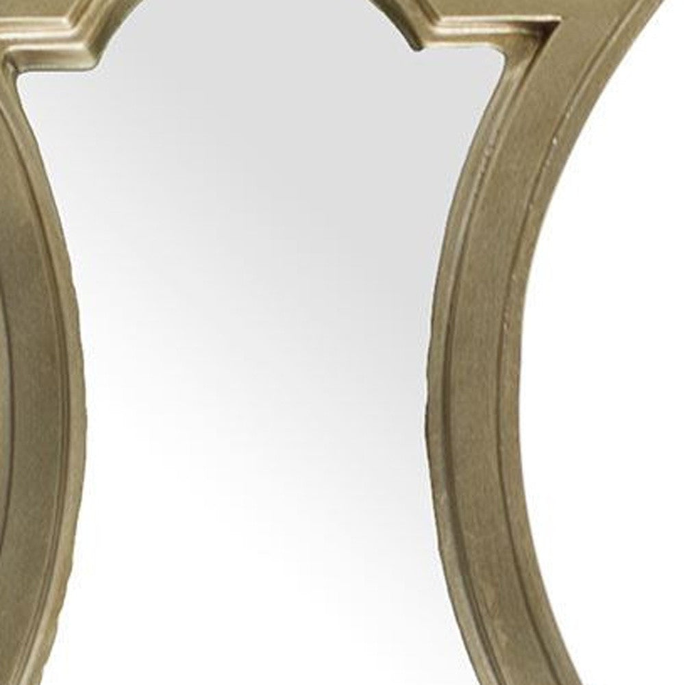 Gold Wood Frame Wall Mirror