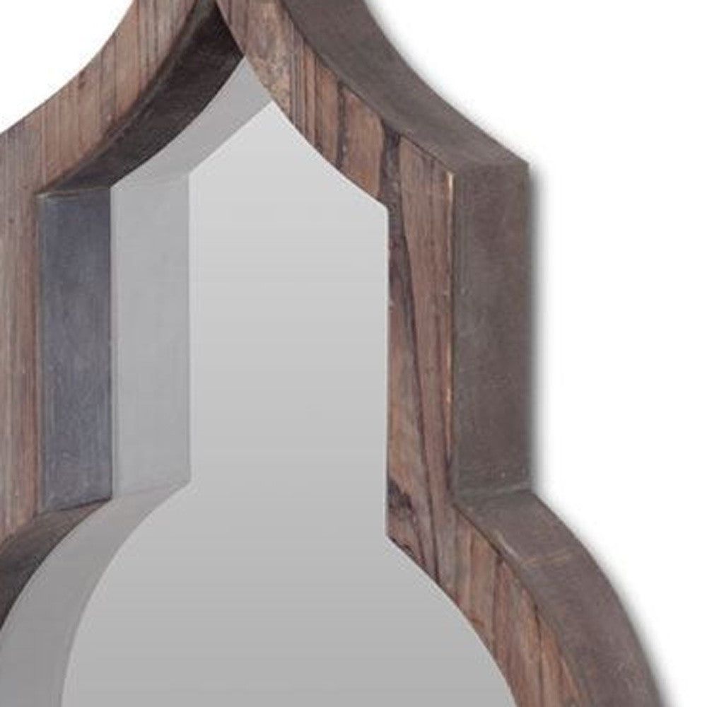 Dark Brown Novelty Accent Mirror